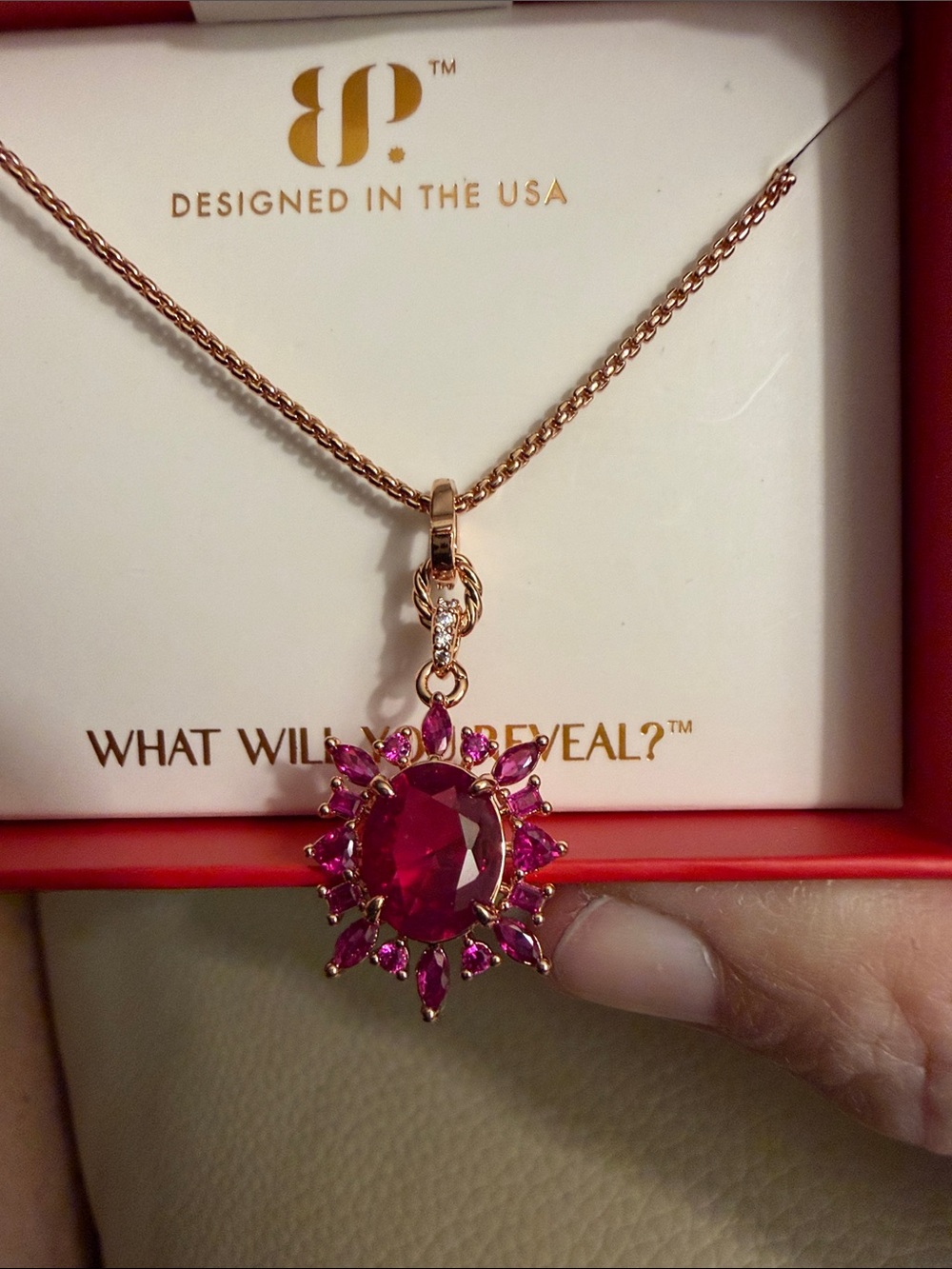 Bomb Party 2026 July Necklace The Fiona Necklace - Rose Gold